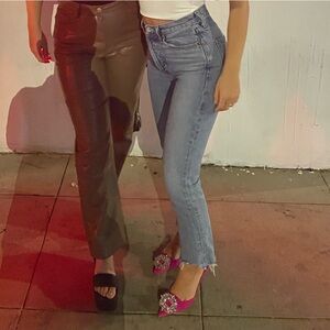 AGOLDE Riley High Rise Straight Crop Size 23 Jean